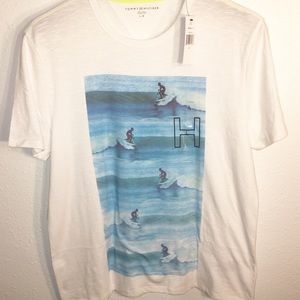Tommy Hilfiger Surfing Graphic T Shirt Mens New